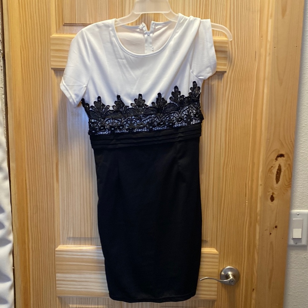 Black and white dress